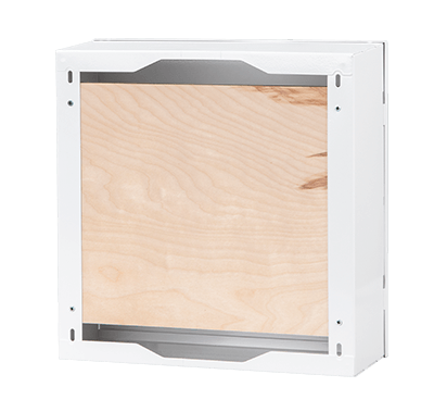 Metal housing/ box - TPR 3, 300x300x100 mm, welded, white - flush-mounted / MB-TPR-3